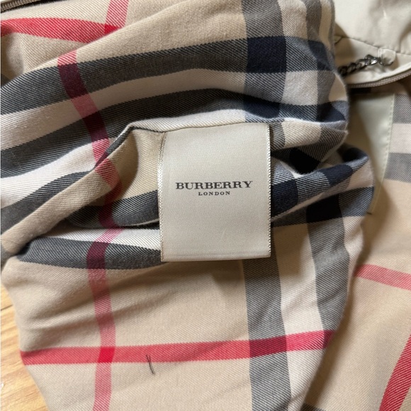 Authentic Burberry London Trench Coat Hooded Nova Check Lining Size 2R Vintage - Picture 9 of 13
